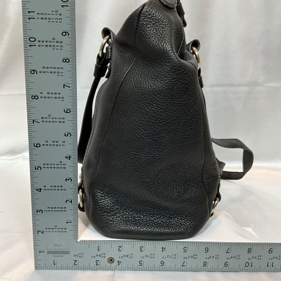 Coach Alexandra Black Pebble Leather Convertible Bag Handbag Purse US    45-B5b - Picture 5 of 10